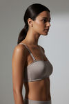 Zivame Double Layered Non Wired Medium Coverage Strapless Bra - Wind Chime — thumbnail 3
